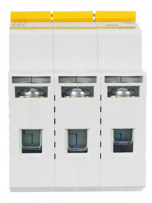 Выключатель автоматический модульный 3п C 63А 4.5кА ВА47-29 ИЭК MVA20-3-063-C MVA20-3-063-C