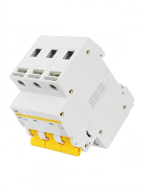 Выключатель автоматический модульный 3п C 20А 4.5кА ВА47-29 ИЭК MVA20-3-020-C MVA20-3-020-C