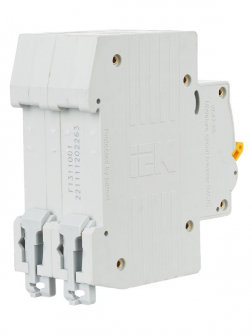 Выключатель автоматический модульный 2п C 63А 4.5кА ВА47-29 ИЭК MVA20-2-063-C MVA20-2-063-C