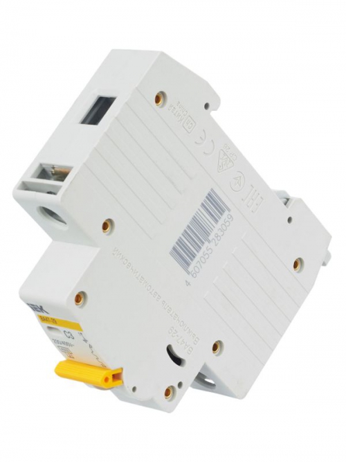 Выключатель автоматический модульный 1п C 3А 4.5кА ВА47-29 ИЭК MVA20-1-003-C MVA20-1-003-C