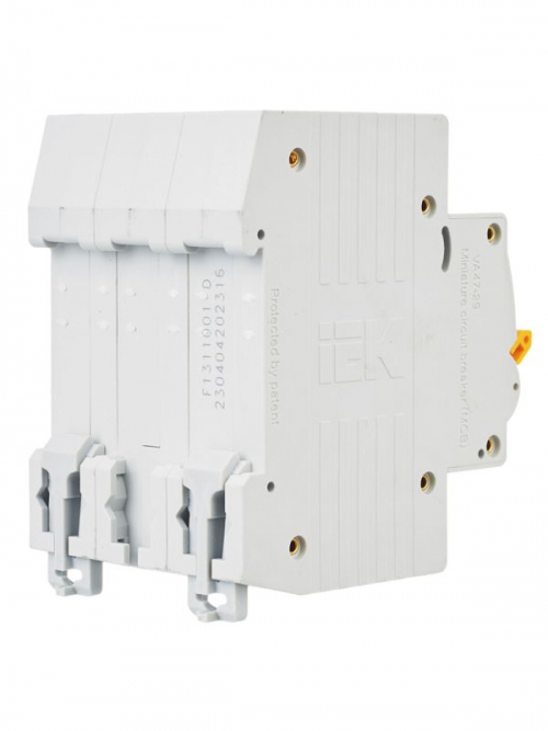 Выключатель автоматический модульный 3п D 16А 4.5кА ВА47-29 ИЭК MVA20-3-016-D MVA20-3-016-D