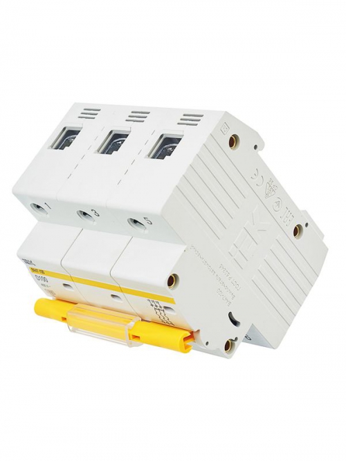 Выключатель автоматический модульный 3п D 100А 10кА ВА47-100 ИЭК MVA40-3-100-D MVA40-3-100-D