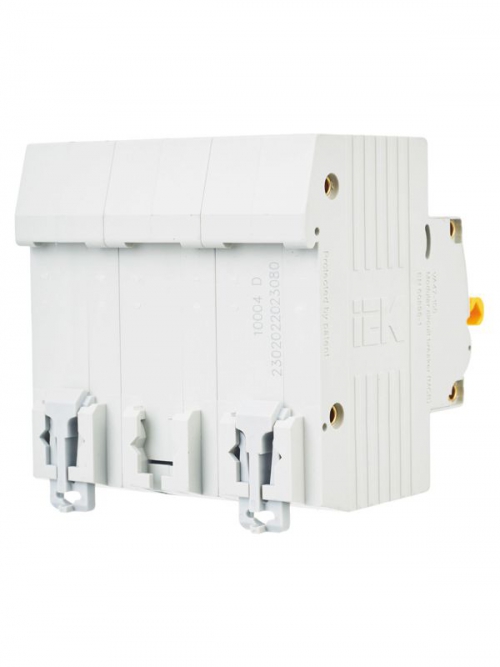 Выключатель автоматический модульный 3п D 80А 10кА ВА47-100 ИЭК MVA40-3-080-D MVA40-3-080-D