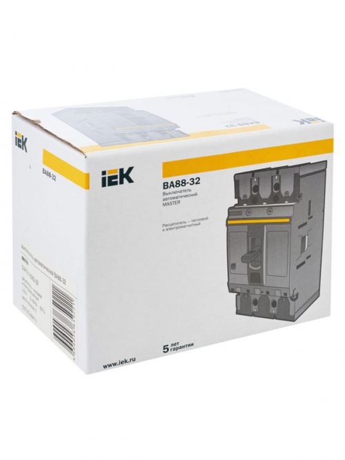 Выключатель автоматический 3п 63А 25кА ВА88-32 MASTER ИЭК SVA10-3-0063-02 SVA10-3-0063-02