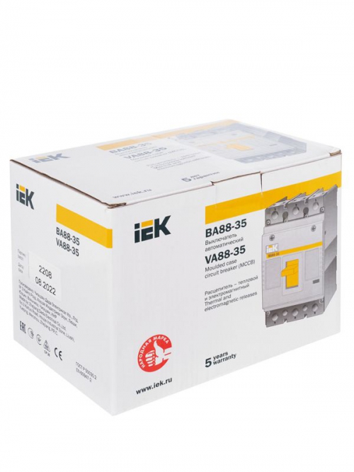 Выключатель автоматический 3п 200А 35кА ВА 88-35 ИЭК SVA30-3-0200 SVA30-3-0200
