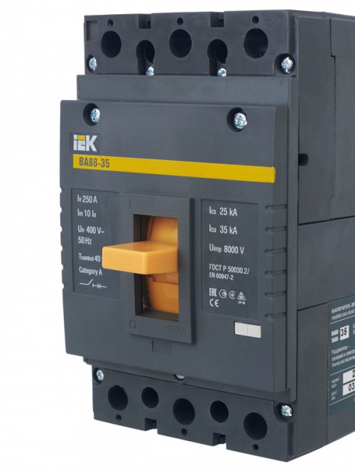 Выключатель автоматический 3п 250А 35кА ВА 88-35 ИЭК SVA30-3-0250 SVA30-3-0250