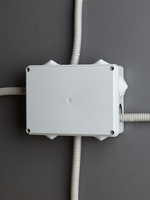 Коробка распаячная ОП 190х140х70 IP44 КМ41243 RAL7035 ИЭК UKO11-190-140-070-K41-44 UKO11-190-140-070-K41-44