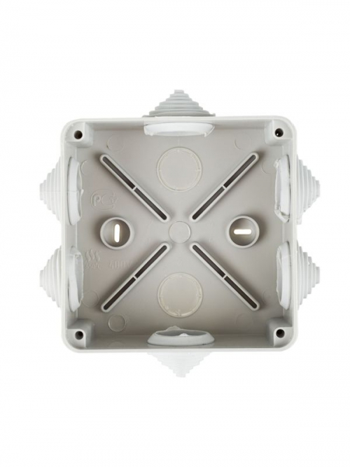 Коробка распаячная ОП 100х100х50 IP44 KM41233 (6 каб. ввод.) ИЭК UKO11-100-100-050-K41-44 UKO11-100-100-050-K41-44