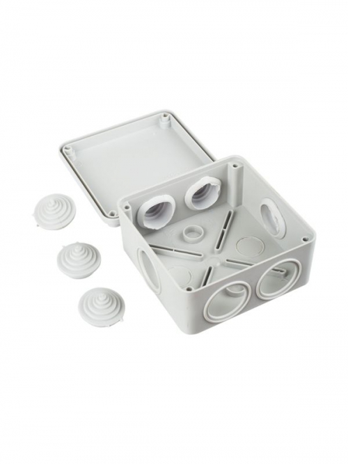 Коробка распаячная ОП 100х100х50 IP44 KM41233 (6 каб. ввод.) ИЭК UKO11-100-100-050-K41-44 UKO11-100-100-050-K41-44