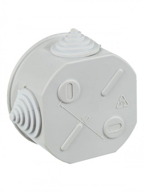 Коробка распаячная ОП 75х40 IP44 KM41237 (4 каб.ввод.) ИЭК UKO11-075-040-000-K41-44 UKO11-075-040-000-K41-44