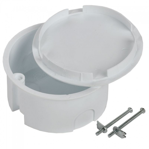 Коробка распаячная СП 80х40 КМ41024 для полых стен (метал. лапки. с крышкой) ИЭК UKG01-080-040-000-M UKG01-080-040-000-M