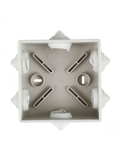 Коробка распаячная ОП 85х85х40 IP44 KM41235 (6 каб.ввод.) ИЭК UKO11-085-085-040-K41-44 UKO11-085-085-040-K41-44