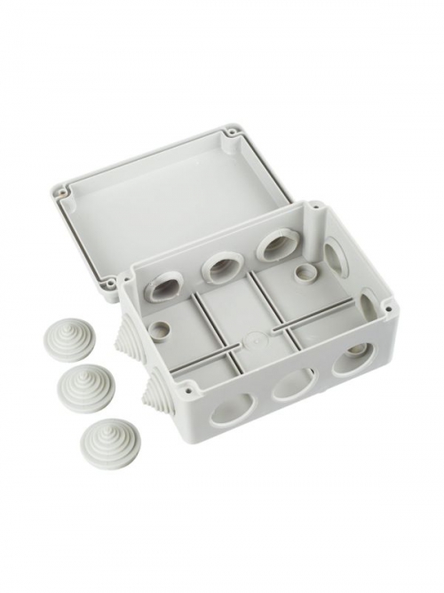 Коробка распаячная ОП 150х110х70 IP44 KM41241 (10 каб.ввод.) ИЭК UKO10-150-110-070-K41-44 UKO10-150-110-070-K41-44