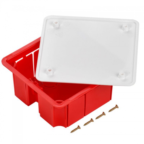 Коробка распаячная СП 92х92х45 IP20 КМ41001 (с саморезами с крышкой) ИЭК UKT11-092-092-040 UKT11-092-092-040