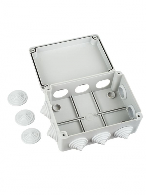 Коробка распаячная ОП 150х110х70 IP55 KM41242 (10 каб.ввод.) ИЭК UKO10-150-110-070-K41-55 UKO10-150-110-070-K41-55