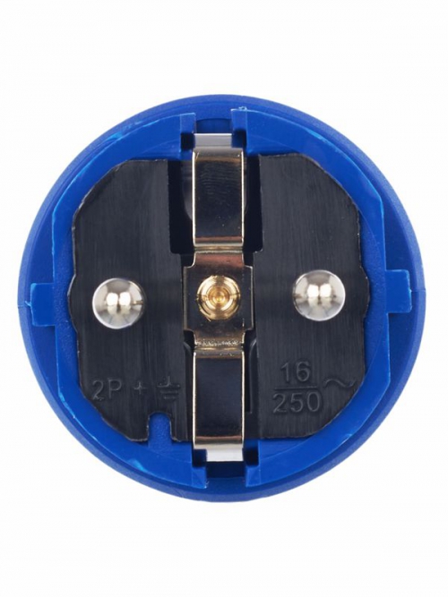 Вилка прямая ОМЕГА ВБп3-1-0м IP44 каучук син. ИЭК PKR01-016-2-K07 PKR01-016-2-K07