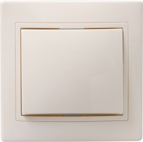 Выключатель 1-кл. СП КВАРТА 10А IP20 ВС10-1-0-ККм крем. ИЭК EVK10-K33-10-DM EVK10-K33-10-DM