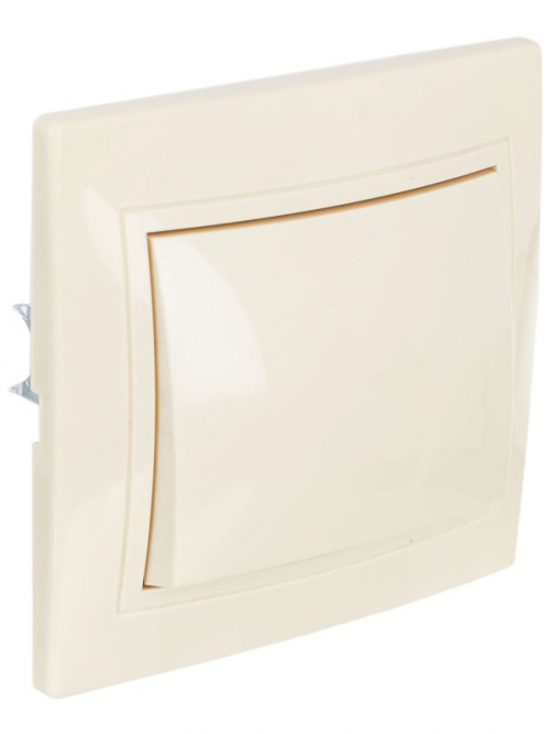 Выключатель 1-кл. СП КВАРТА 10А IP20 ВС10-1-0-ККм крем. ИЭК EVK10-K33-10-DM EVK10-K33-10-DM