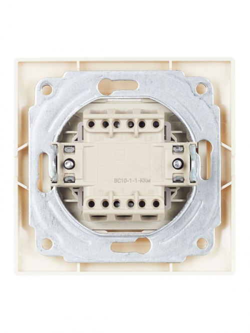 Выключатель 1-кл. СП КВАРТА с инд. 10А IP20 ВС10-1-1-ККм крем. ИЭК EVK11-K33-10-DM EVK11-K33-10-DM