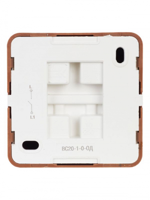 Выключатель 1-кл. ОП ОКТАВА 10А IP20 дуб. ИЭК EVO10-K04-10-DC EVO10-K04-10-DC