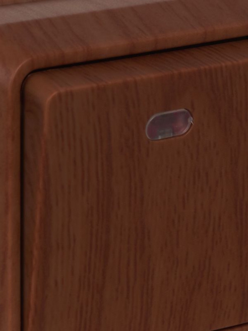 Выключатель 1-кл. ОП ОКТАВА 10А IP20 с инд. дуб.ИЭК EVO11-K04-10-DC EVO11-K04-10-DC