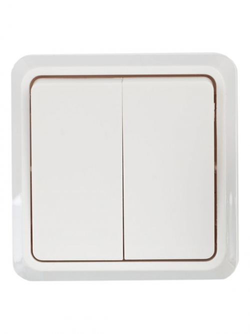 Выключатель 2-кл. ОП ОКТАВА 10А 250В бел. IP20 ВС20-2-0-ОБ ИЭК EVO20-K01-10-DC EVO20-K01-10-DC