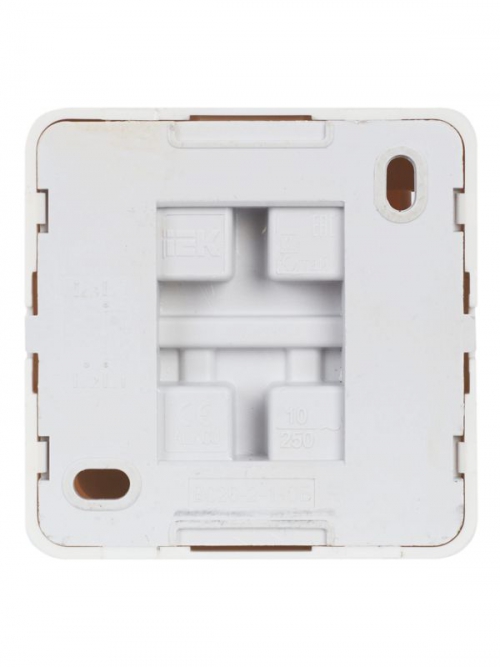 Выключатель 2-кл. ОП ОКТАВА с инд. 10А IP20 ВС20-2-1-ОБ бел. ИЭК EVO21-K01-10-DC EVO21-K01-10-DC