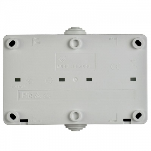 Розетка 2-м ОП Форс РСб22-3-ФСр с защ. крышкой с заземл. IP54 ИЭК ERS22-K03-16-54-DC ERS22-K03-16-54-DC