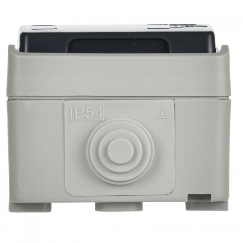 Розетка 1-м ОП Форс РСб20-3-ФСр с защ. крышкой с заземл. IP54 ИЭК ERS12-K03-16-54-DC ERS12-K03-16-54-DC