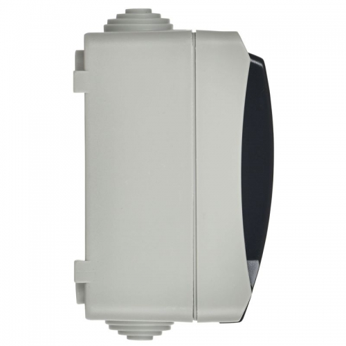 Розетка 1-м ОП Форс РСб20-3-ФСр с защ. крышкой с заземл. IP54 ИЭК ERS12-K03-16-54-DC ERS12-K03-16-54-DC