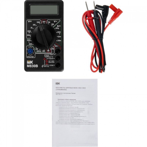 Мультиметр цифровой Universal M830B ИЭК TMD-2B-830 TMD-2B-830