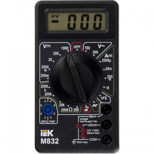 Мультиметр цифровой Universal M832 ИЭК TMD-2S-832 TMD-2S-832