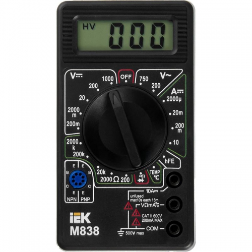 Мультиметр цифровой Universal M838 ИЭК TMD-2S-838 TMD-2S-838