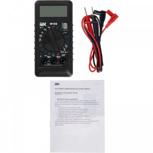 Мультиметр цифровой Compact M182 ИЭК TMD-1S-182 TMD-1S-182