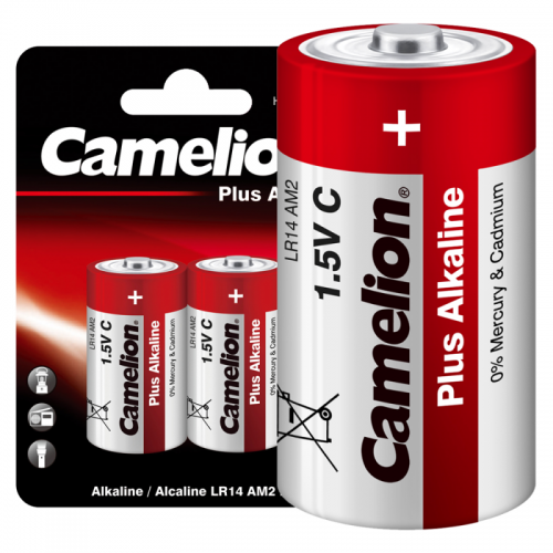 Элемент питания алкалиновый LR14 BL-2 (блист.2шт) Camelion 1653 1653