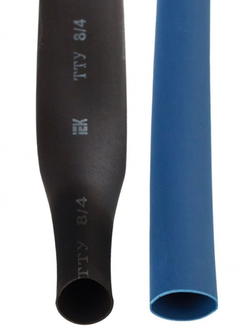 Набор трубок термоусадочных тонкостен. ТТУ 2/1; 4/2; 6/3; 8/4 (ЖЗ; С; К; Ч) 20х8см разноцвет. IEK UDRS-D2-D8-10-1 UDRS-D2-D8-10-1