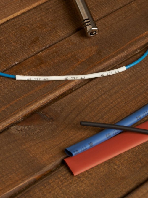 Набор трубок термоусадочных тонкостен. ТТУ 2/1; 4/2; 6/3; 8/4 (Ж; С; К; Ч; Б) 20х8см разноцвет. IEK UDRS-D2-D8-10-2 UDRS-D2-D8-10-2