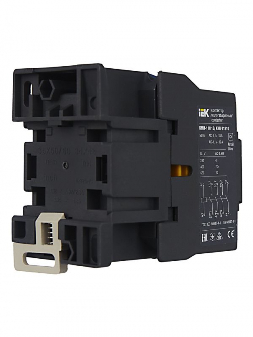 Контактор КМИ-11810 18А 220В 1НО IEK KKM11-018-230-10 KKM11-018-230-10