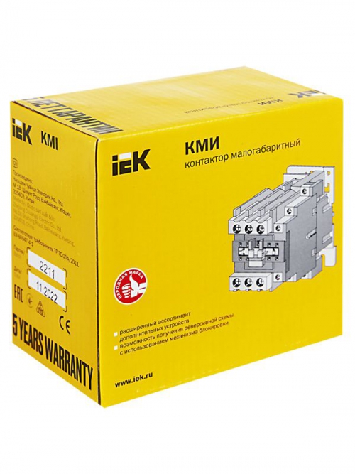 Контактор КМИ-34012 40А 220В IEK KKM31-040-230-11 KKM31-040-230-11