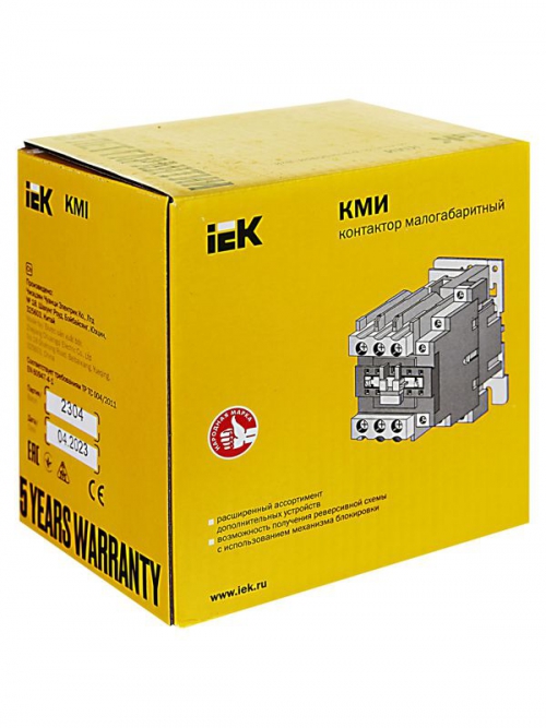 Контактор КМИ-48012 80А 220В 1НЗ IEK KKM41-080-230-11 KKM41-080-230-11