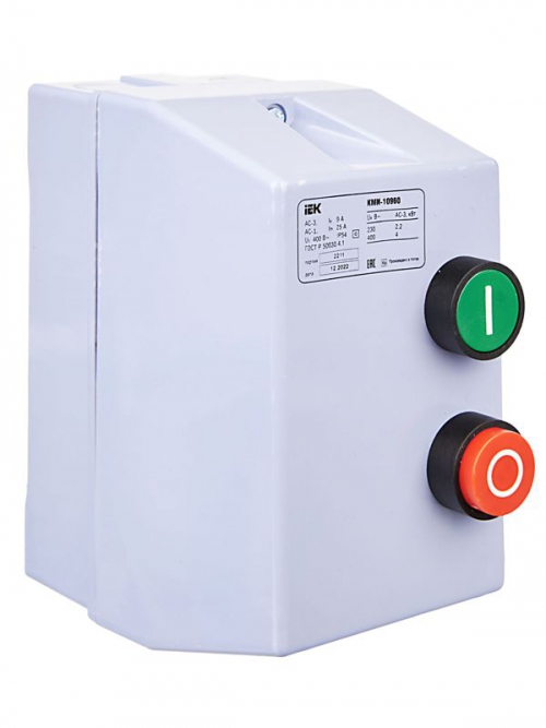 Контактор КМИ-10960 9А 380В/АС3 IP54 IEK KKM16-009-380-00 KKM16-009-380-00