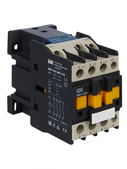 Контактор КМИ-11810 18А 24В/АС3 1НО IEK KKM11-018-024-10 KKM11-018-024-10