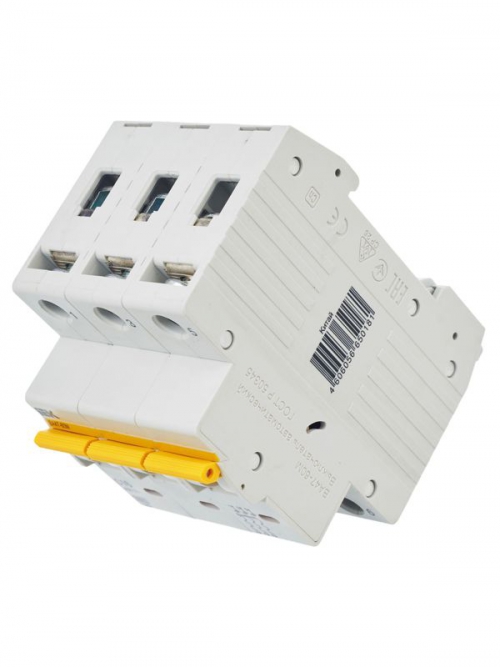 Выключатель автоматический модульный 3п C 16А 6кА ВА47-60M IEK MVA31-3-016-C MVA31-3-016-C