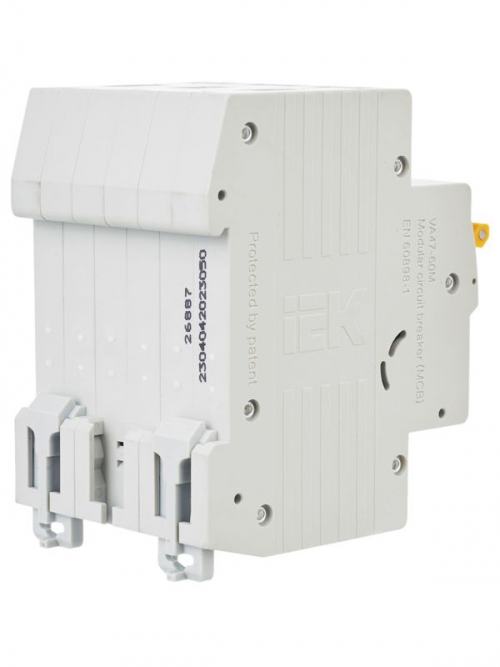Выключатель автоматический модульный 3п C 50А 6кА ВА47-60M IEK MVA31-3-050-C MVA31-3-050-C