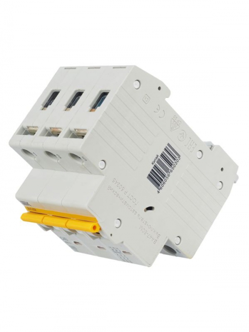 Выключатель автоматический модульный 3п C 40А 6кА ВА47-60M IEK MVA31-3-040-C MVA31-3-040-C