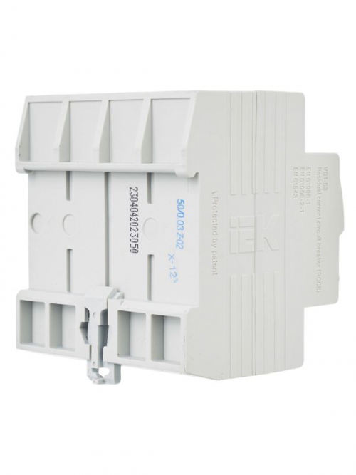 Выключатель дифф. тока (УЗО) 4п 50А 30мА тип AC ВД1-63 IEK MDV10-4-050-030 MDV10-4-050-030