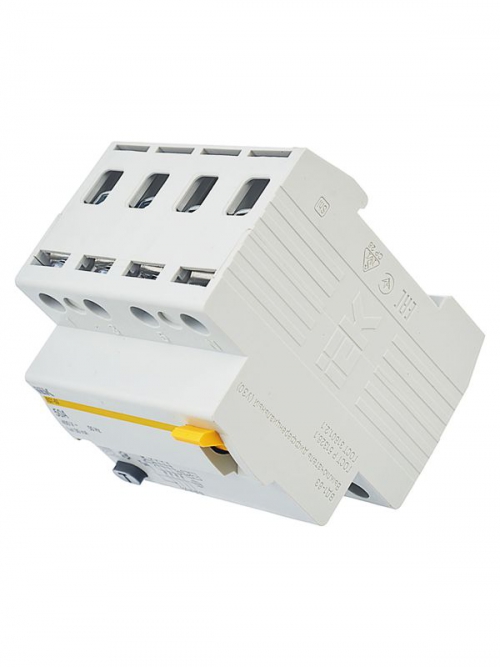 Выключатель дифф. тока (УЗО) 4п 50А 30мА тип AC ВД1-63 IEK MDV10-4-050-030 MDV10-4-050-030