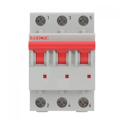 Выключатель автоматический модульный 3п C 50А 6кА YON MD63 DKC MD63-3C50-6 MD63-3C50-6