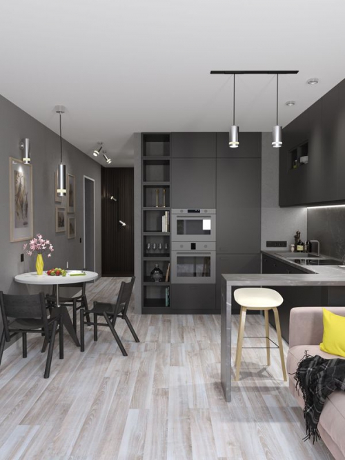 Светильник накладной под лампу GX53 хром матов. IEK LUPB0-GX53-1-K27 LUPB0-GX53-1-K27