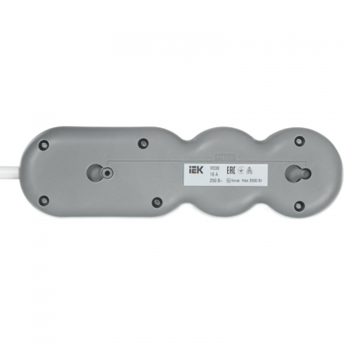 Удлинитель 3х5м с заземл. 16А 250В У03В UNO 2P+PE 3х1.5кв.мм IEK WYP53-16-03-05-ZK WYP53-16-03-05-ZK